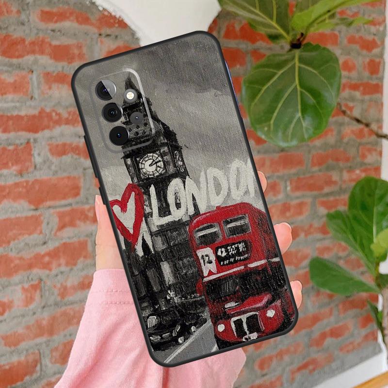 London Red Bus Big Ben Phone Case For Samsung Galaxy A15 A25 A55 A54 A34 A14 A35 A52 A32 A12 A51 A71 A13 A33 A53