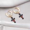 Ins dark goth cross earrings stud earrings vintage design Y1K Spice Girl style earrings