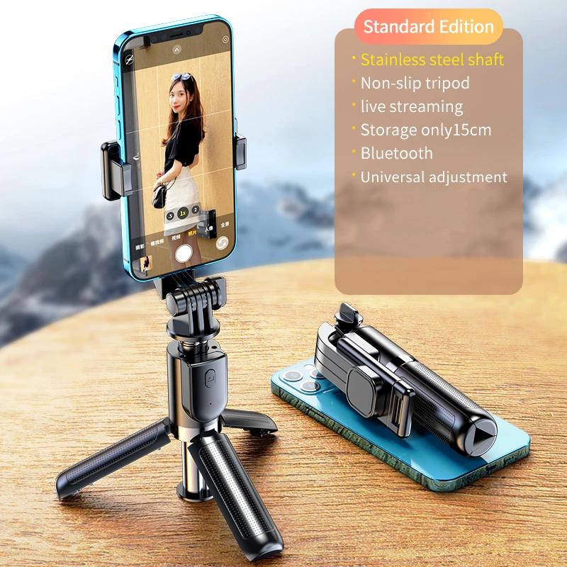 Foldable Mini Tripod Selfie Stick with for Remote Control 770mm Extended Length Portable Design
