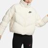Nike Sportswear V-Neck Puffer Jacket with Chevron Design Women Outerwear Pale-Ivory BV2880-110