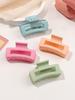 4 Pack Compact Square Claw Hair Clips Colorful Hair Accessories For Women And Girls Non-Slip Matte Jaw Clips For Thick And Thin X