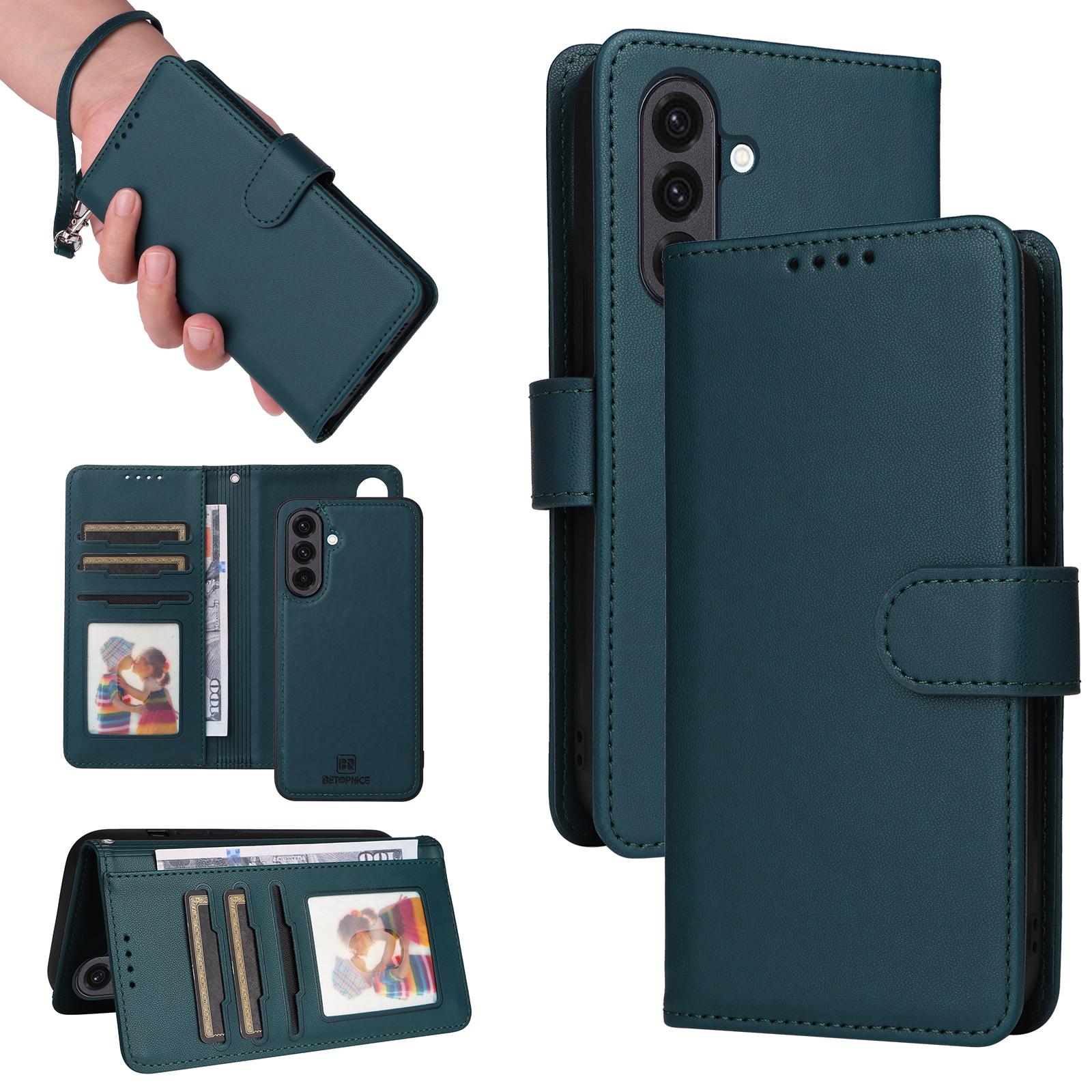 

For Samsung Galaxy A36 5G Magnetic Case BETOPNICE Detachable PU Leather Phone Cover with Strap D