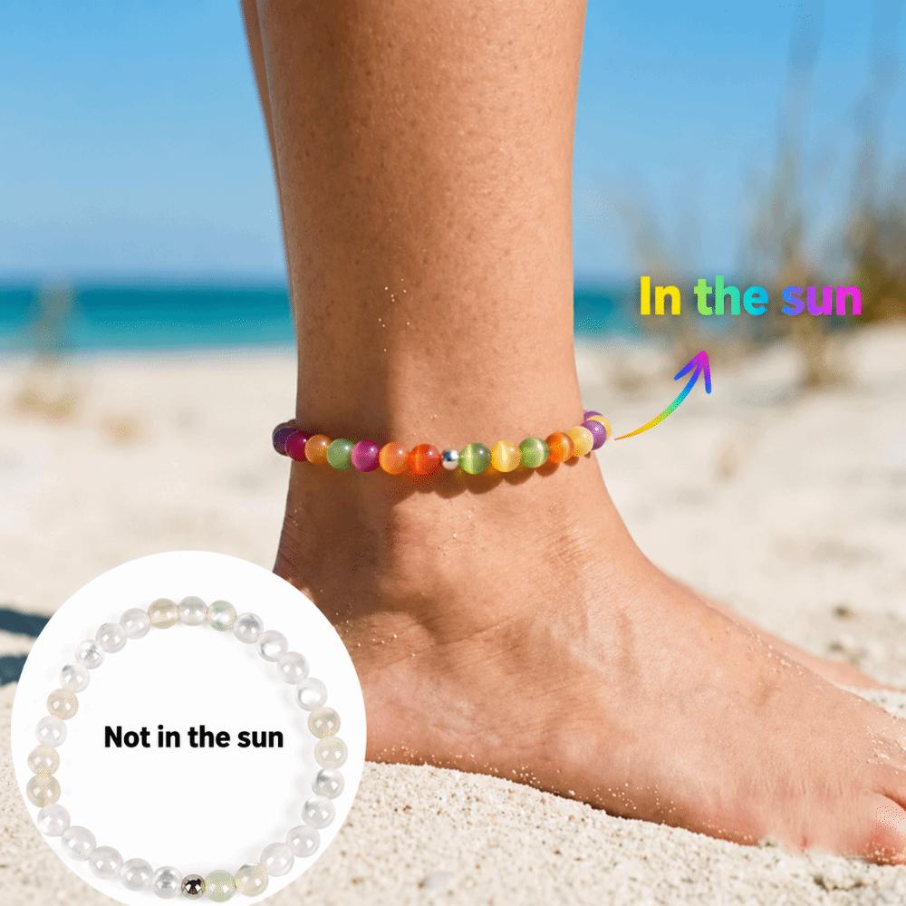 Sunlight Color Changing Photochromic Bracelet UV Reactive Bracelet  Festival Styling
