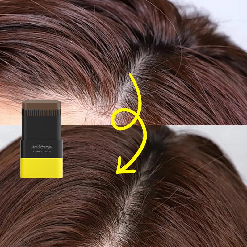 Bâton de coloration capillaire 2 en 1 avec peigne Noir Marron Café Longue durée Temporaire Coloration capillaire Couvre les cheveux blancs Stylo pour la ligne des cheveux Lavable