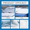 Car Windshield Snow Cover Silver Coated Cloth Anti Frost Ice Protector Sun Shade with Side Mirror Covers for Cars SUV