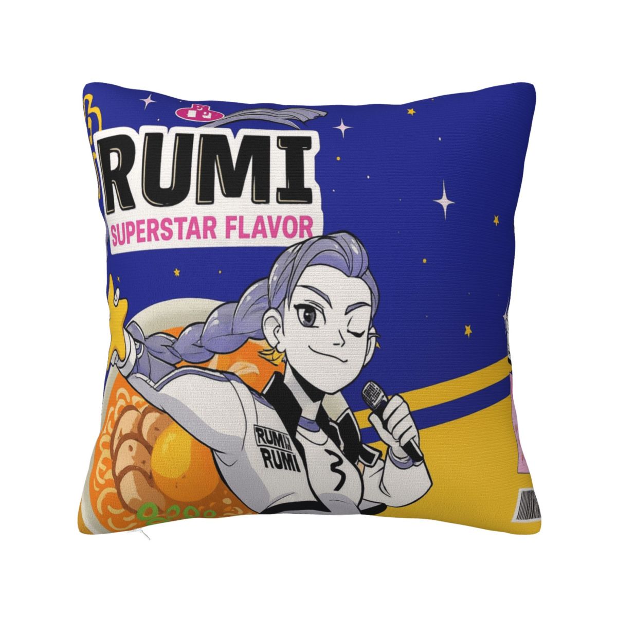 

Kpop Demon Hunters Ramen Zoey Pillowcases Accessories Printing Cushion Cover Pillow Covers Sofa Decorations Square Multi Size 12x12Inch
