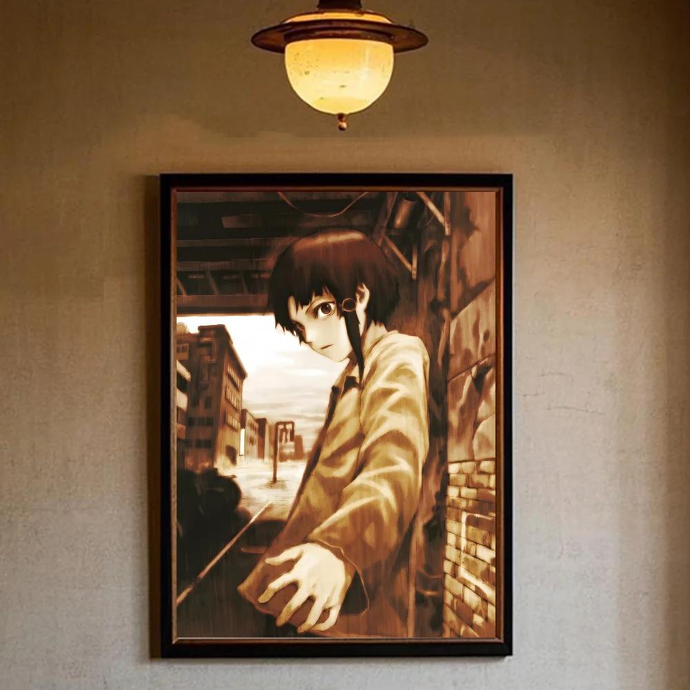 

Аниме фильм Эксперименты Лэйн Серийные Липкий постерHD арт липкий настенный водонепроницаемый дом гостиная спальня бар эстетическое украшение 21cm×30cm NoFrame