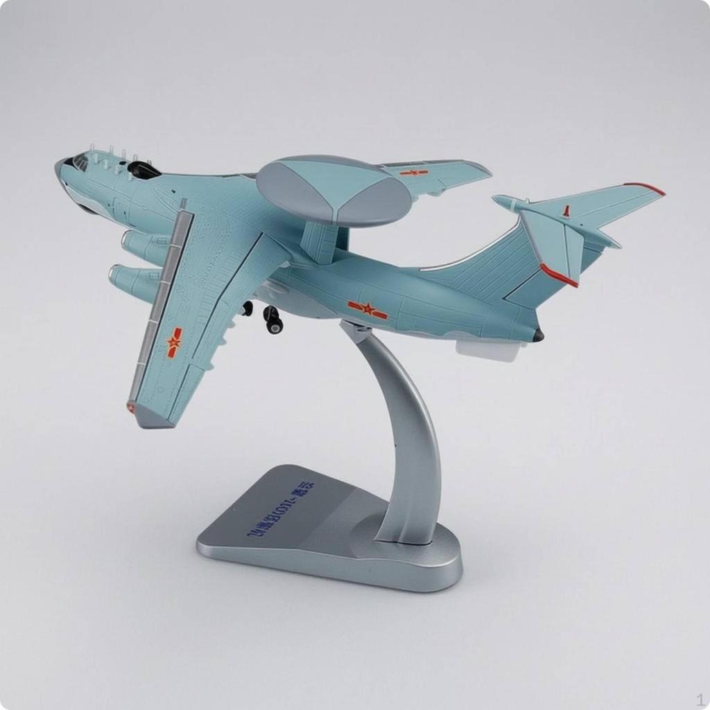Airborne Detection Plane Model Star Markings Light Blue Display Collectible