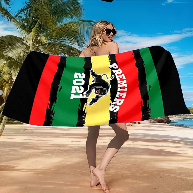 Panther Panthers Spirit Beach Towel, Quick-drying, Easy to Care for, Suitable for Both Fitness and Beach Vacations,Sports Essential