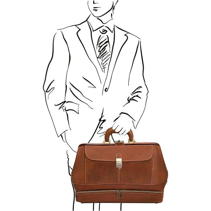 New Vintage Leather Briefcase Doctor Bag - Real Leather Briefcase - Style Handbag - Italian Handmade Medical Bag