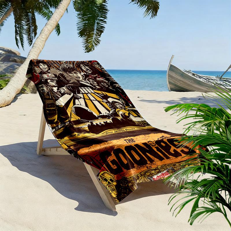 The Goonies 2D Flat Print Beach Towel, Large Soft Quick Dry Towel for Beach Camping SwimmingDSTJ0925286
