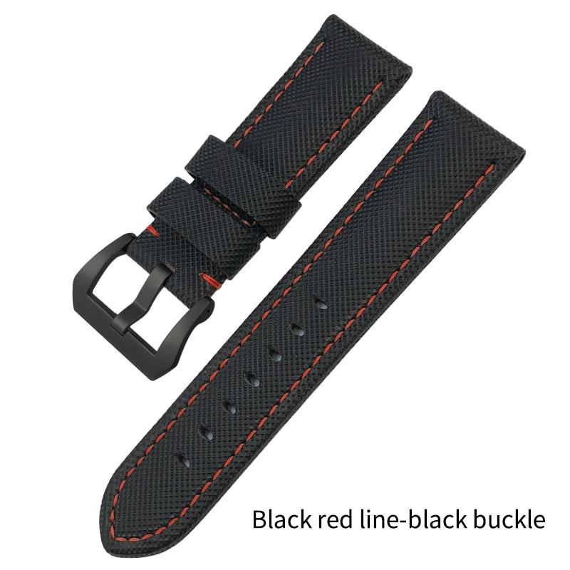 22mm 24mm 26mm High Quality Nylon Watchband Fit for Panerai LUMINOR Submersible PAM Luminous Black Blue Watch Strap Tools