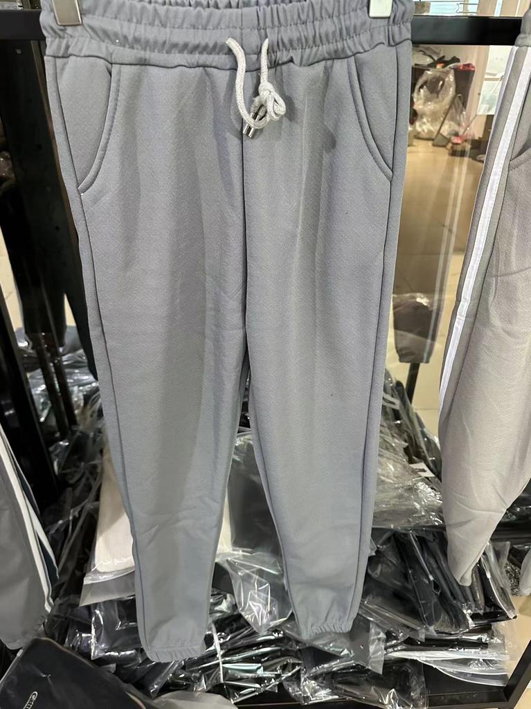 Women's High Waist Harem Pants Loose Fit Sweet Girl Style Fleece Lined Drawstring Warm Casual Nine-point Daily Jogger Trousers