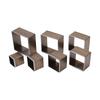 7Pcs Hollow Punch Cutter Squared Design High Carbon Steel Multipurpose Wear Resistant Durable Hollow Hole Punch Set