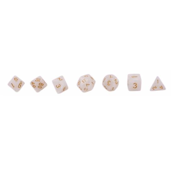 7Pcs KTV Party Multicolor Polyhedral Numbers Dice Table Board Game Supply Gift