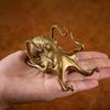 Metal Octopus Cuttlefish Figurines Statue Desk Stand for Phone Bracket Pen Spectacles Holder Car Ornaments Home Decor Decoration