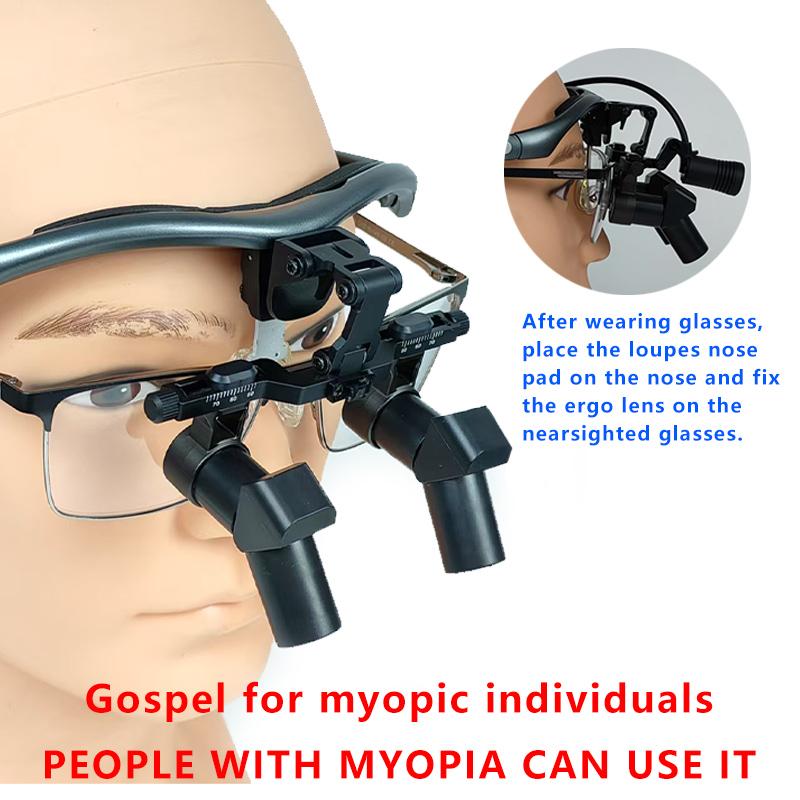 3.5X/4.5/5.5X/6.5X Dental Loupes Headlight Set Wearing Glasses Magnifying The Mirror Oral Glass Surgery Hd Led Equipment