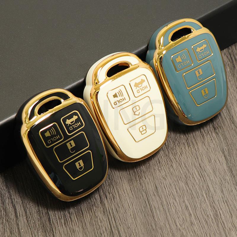 TPU 2/3/4 ButtonsCar Key Cover Case For Toyota Camry Prius Corolla RAV4 Sienna 2014 2015 Shell Fob Protected Holder Accessories