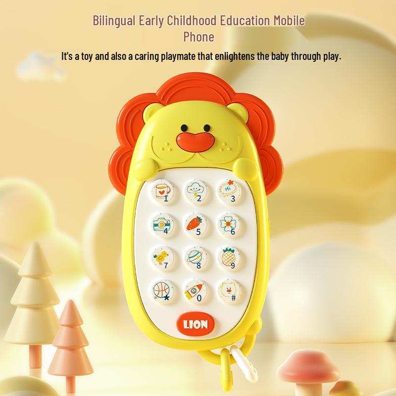

Музыкальная игрушка-телефон для малышей: Безопасная, пригодная для жевания, развивающая симуляция для детей 0-2 лет.