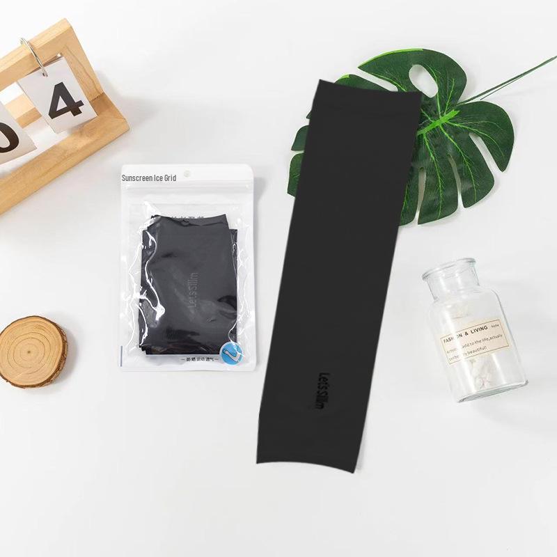 Armstulpen aus Eisseide für Sommerradfahren: Sonnenschutz & Kühlung, Einfarbig