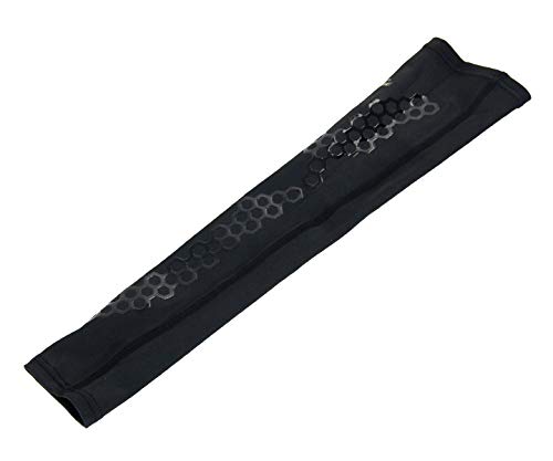 Phiten X Edge Sports Aqua Titanium Arm Support IV Black, LL [No Logo]