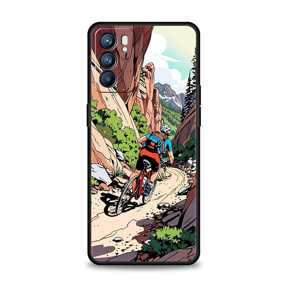 

Phone Case Cover For Oppo A17 A31 A54 A57 A78 A79 Find X5 X6 Reno 7 8 10 11 12 13 F Pro 5G Soft TPU Shell Autumu Bike Cycling Oppo Find X6 Pro