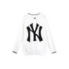 MLB Basic Logo New York Yankees Color Block Knit Sweater Unisex Sweater White 3AKCB0121-50WHS