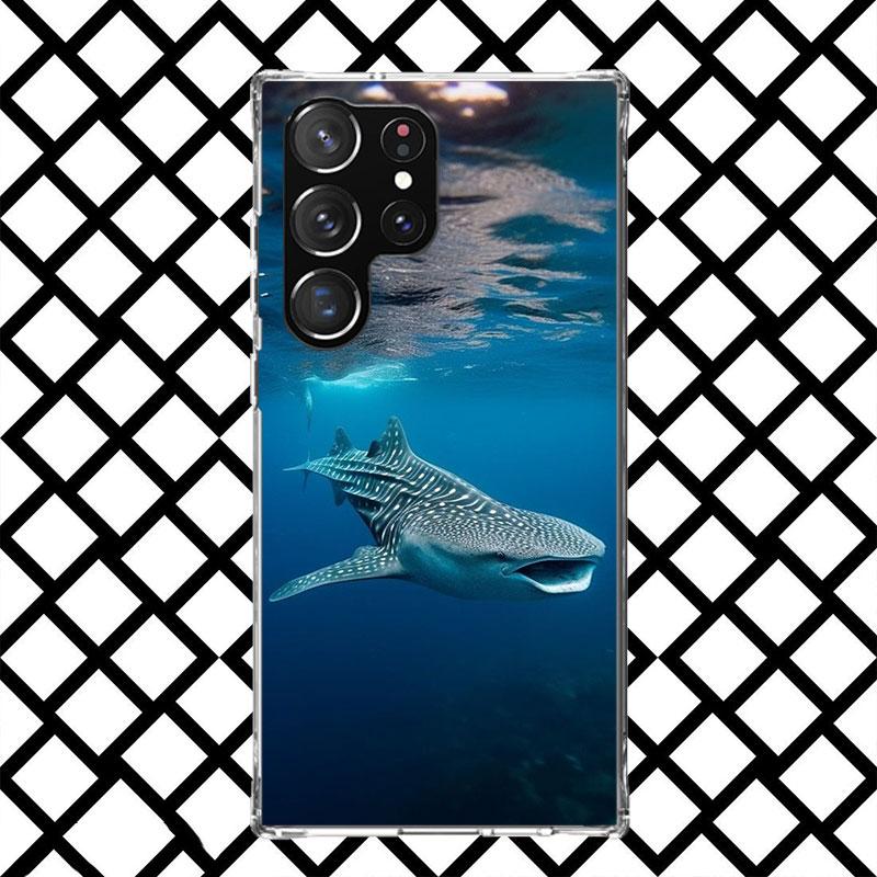 

Ocean Whale Shark Phone Case for Samsung Galaxy S26 S25 Edge S24 S23 Ultra S22 Plus S21 FE S20 + Soft Cover Print Fundas Galaxy Samsung S23 Plus