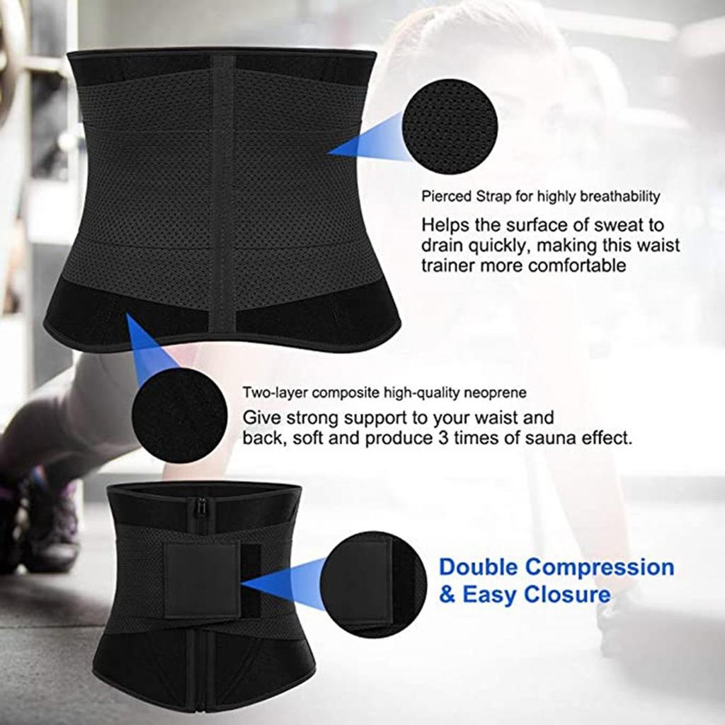 Fashion Women Zipper Belts Corset Sports With Breastplate Stylish Tunic Corset