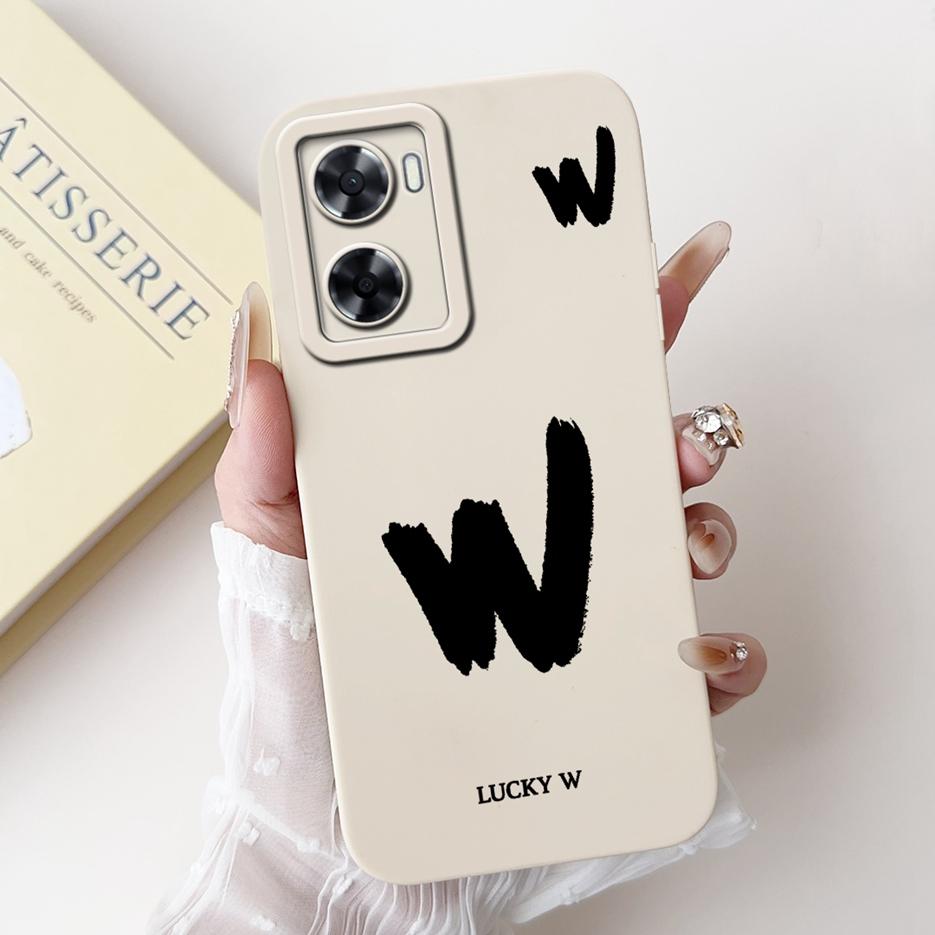 For Oppo A57 4G Case Oppo A57s CPH2385 Cute Lucky Letters Cover Soft Silicone Phone Case For Oppo A77s OppoA77 4G OppoA57 S Bags
