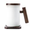 Chaxun Ceramic Tea Mug with Infuser & Lid