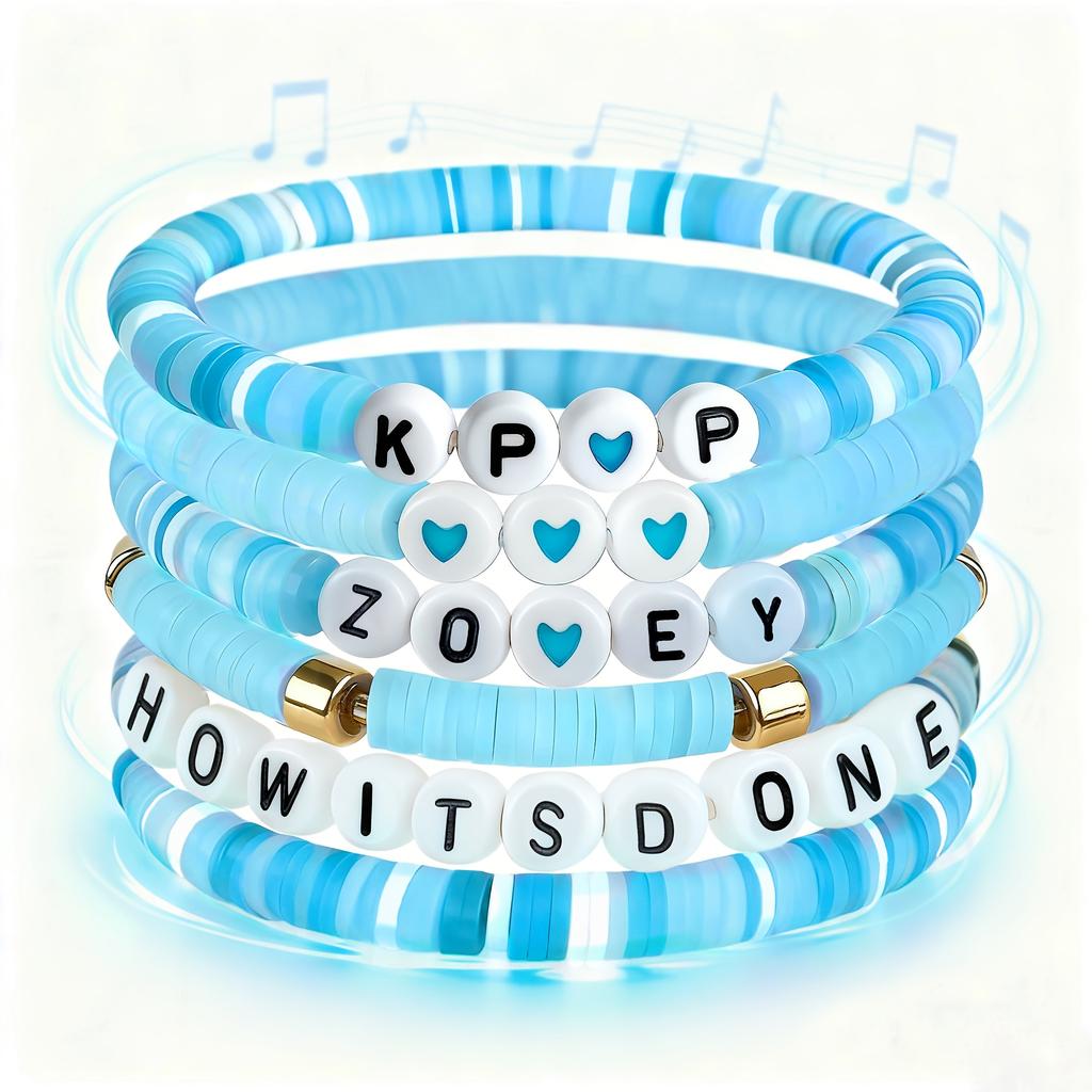 K-Pop-Themenarmbänder für Fans, Perfekt als Freundschaftsgeschenke für Freundinnen, Schwestern, Töchter, Enkelinnen, Nichten und Freundinnen