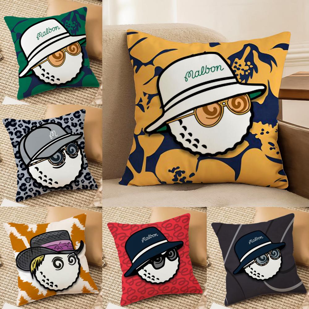 Luxury Fashion M-Malbon Golf Cushion Cover Pillowcase Ultra Soft Skin Friendly Fabric Cloud Like Comfort & Concealed Zipper