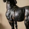 Horse Figurine with Base Tabletop Distressed for Office, Entryway