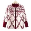 Fengxiao Damen gemusterter Strick-Cardigan
