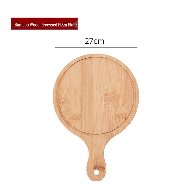 11-Inch Wooden Pizza and Steak Serving Tray (2-Pack)