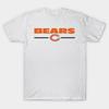 Men Black Print T-shirt Chicago Bears No-Cut Transfer Paper Print Cotton Tshirt