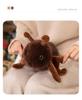 Creative Long Plush Heart Hippo Toy with Big Belly