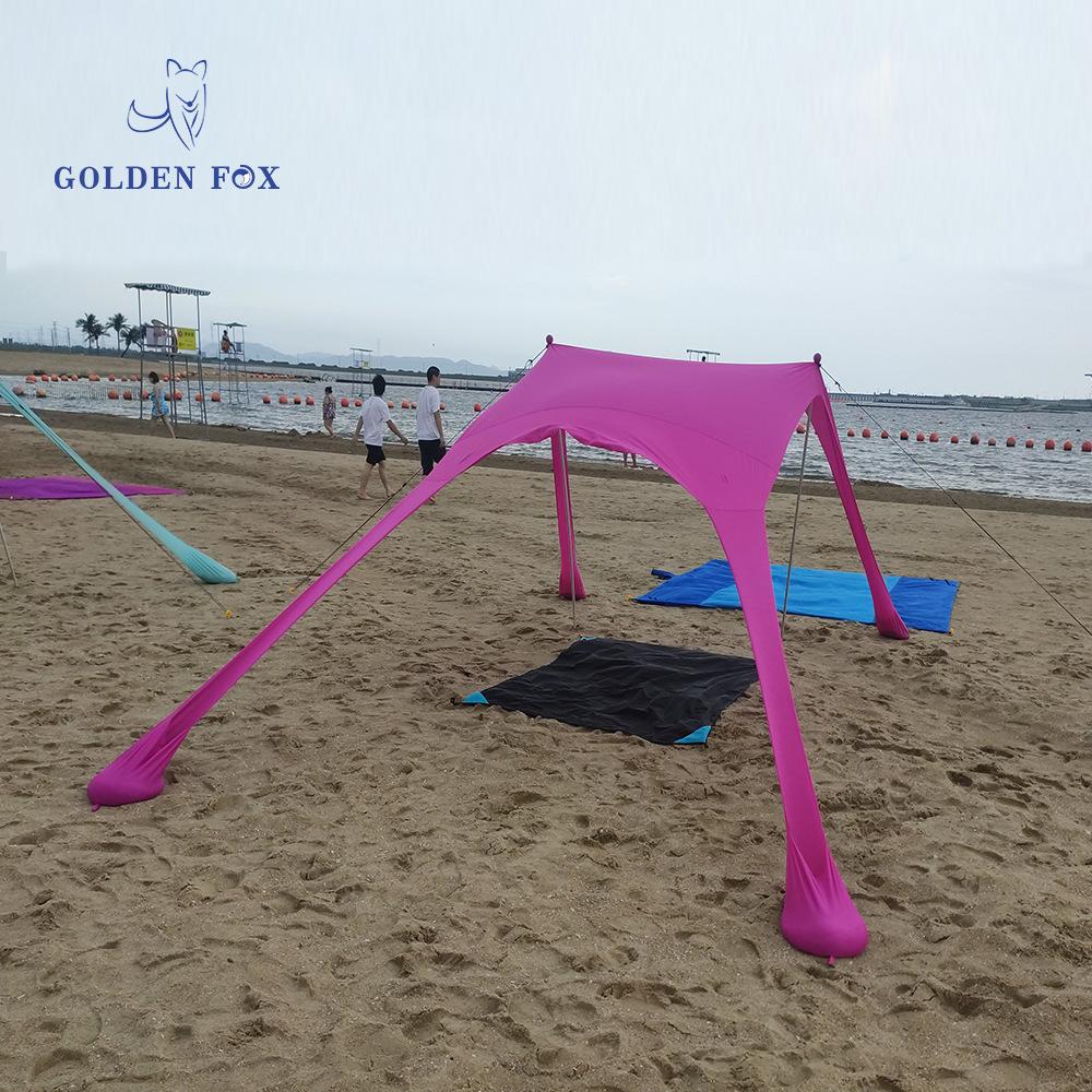 Golden Fox Outdoor Beach Canopy: Lycra Fabric UV50 Sun Protection Tent