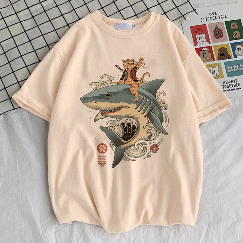 Funny Cat t shirt teen 2000s Retro Punk Pastel hip hop anime tshirt aesthetic Graphic anime harajuku korean clothes hip hop