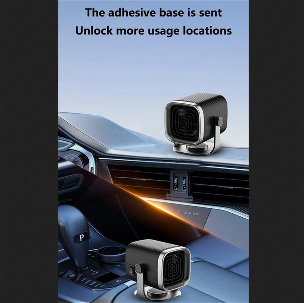 24V Car Truck Heater 150W Portable Electric Heating Fan Defroster Demister Black
