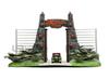 Jada Toys NANO SCENS JADA TOYS Dinosaur World Diorama Set VEHICLES with Mini Cars w/2