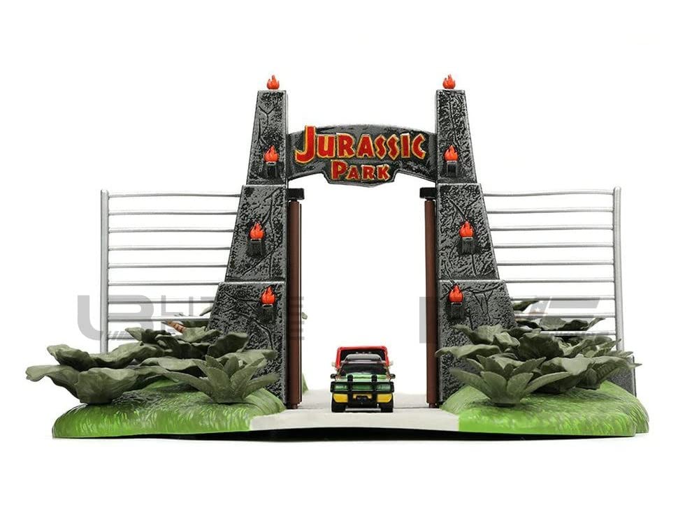 Jada Toys NANO SCENS JADA TOYS Dinosaur World Diorama Set VEHICLES with Mini Cars w/2
