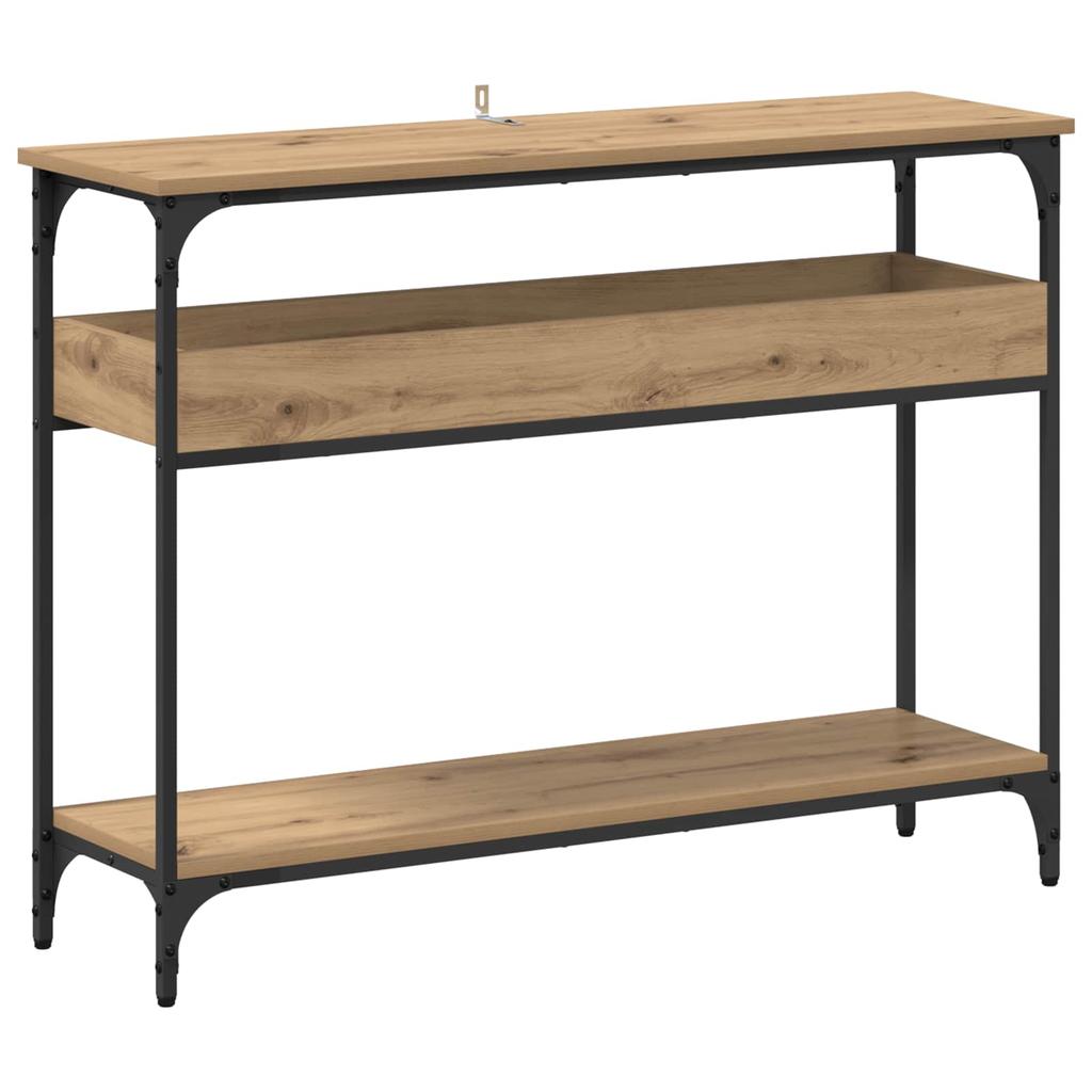 Artisan Oak Console Table 100 x 29 x 75 cm Particleboard