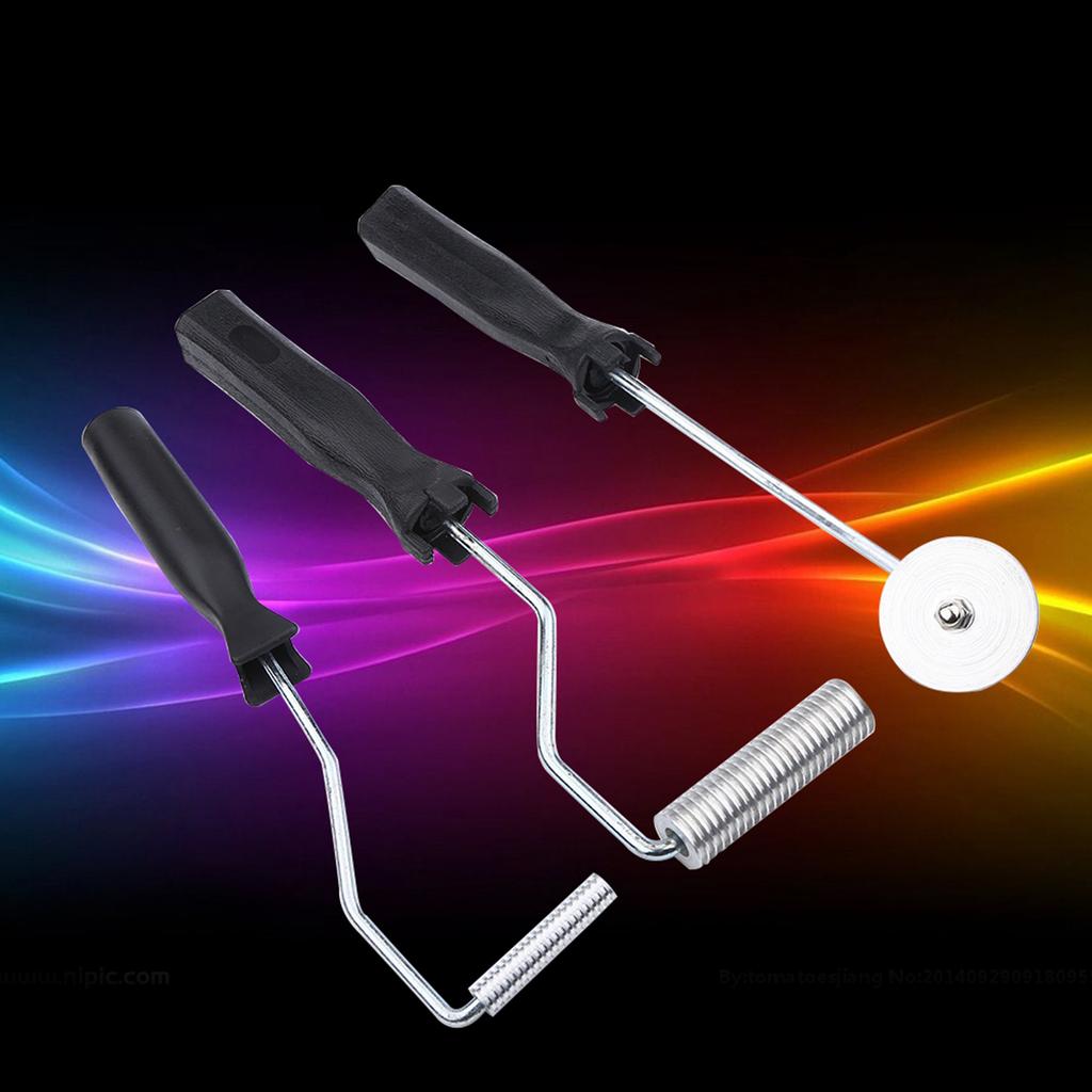 /set Aluminum Alloy Fiberglass Bubble Paddle Tool Laminating Roller Kit for FRP Mould(Sawtooth) Fiberglass Tools Paddle Tool