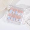 2026 Student Cute Puppy Detachable Handmade Short White Nail Tips