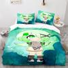Gacha Life Academia Anime Duvet Cover Set with Pillow Covers Polyester Teens Kids Bedding Set Full Queen King Size Bed Linen