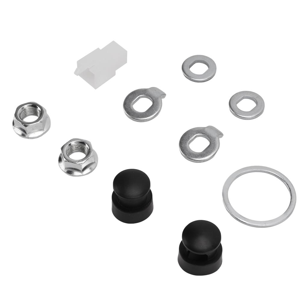 Steel Bicycle Hub Motor Nuts Washer Kit with 12mm Shaft for Universal Bike Component