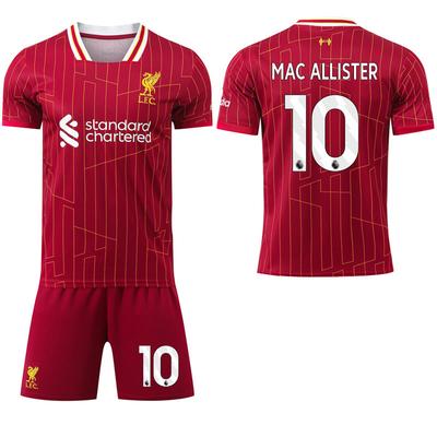 2024-25 Liverpool Red Home Jersey #7 Wirtz #11 Salah Football Jerseys