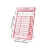 Tabella dei lavoretti per bambini Tabella della routine quotidiana con card vuote Adesivi carini Tabella di controllo in plastica Lista delle cose da fare per la pianificazione della routine